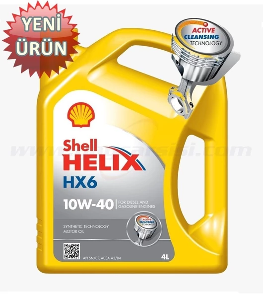 SHELL HELİX HX6 10W40 - 4  LİTRE - 2