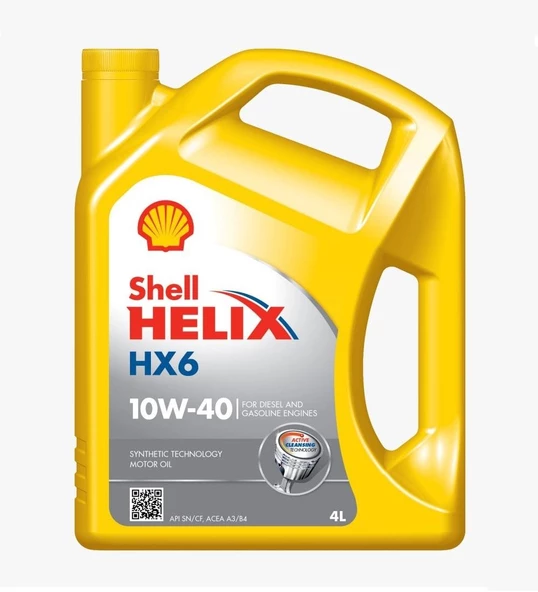 SHELL HELİX HX6 10W40 - 4  LİTRE - 3