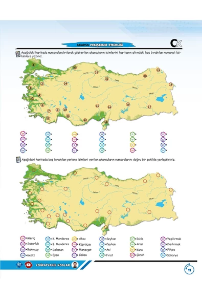 Coğrafyanın Kodları Türkiye Haritaları Çalışma Defteri (Tüm Sınavlar İçin) KR Akademi Yayınları - 8