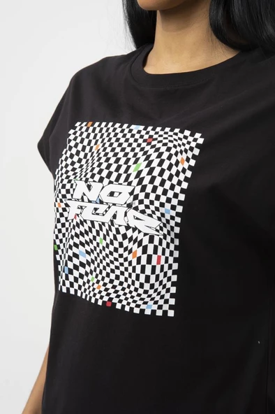 No Fear Orijinal Kadın T-shirt Siyah - 2
