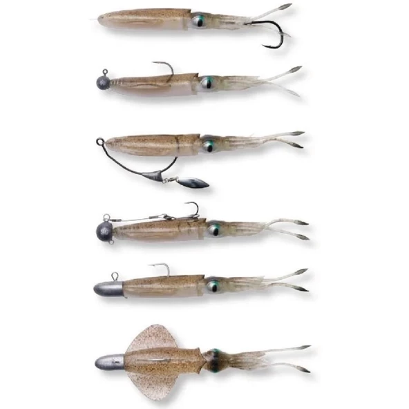 Savage Gear Swim Squid 25cm 86g Silikon Kalamar Suni Yem 1ad - 4