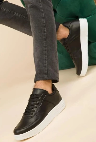 Günlük Kadın Sneaker Bağcıklı Hafif Kalın Tabanlı Yürüyüş Nefes Alan Spor Ayakkabı 1004 - 5