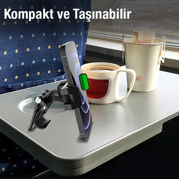 Polham Mandal Klipli Mutfak Dolabı, Masa İçin Telefon Tutucu, Taşınabilir Çok Fonksiyonlu Tutucu - 4