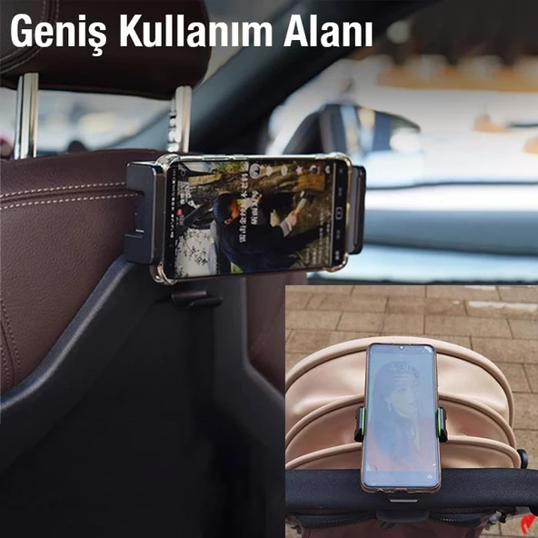 Polham Mandal Klipli Mutfak Dolabı, Masa İçin Telefon Tutucu, Taşınabilir Çok Fonksiyonlu Tutucu - 2