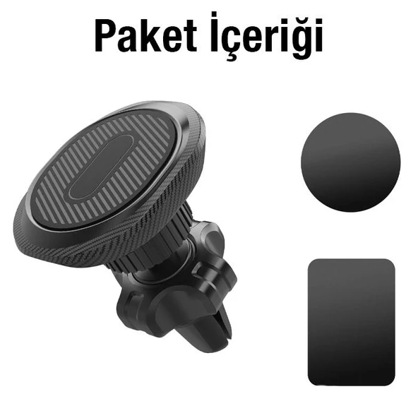Polham Araç içi Mıknatıslı Telefon Tutucu, Süper 4x Mıknatıslı Titremez Universal,titremez Sarsılmaz - 5
