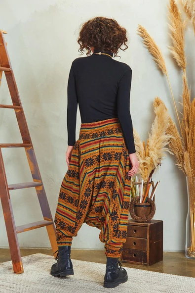 Nopeli Kışlık Şalvar Pantolon - 5