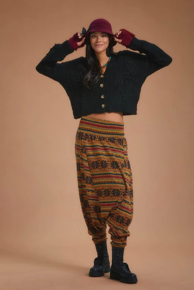 Nopeli Kışlık Şalvar Pantolon - 2