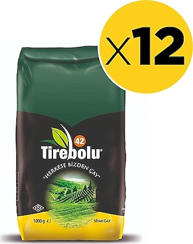 Tirebolu 42 Özel Üretim 1 kg 12'li Siyah Çay