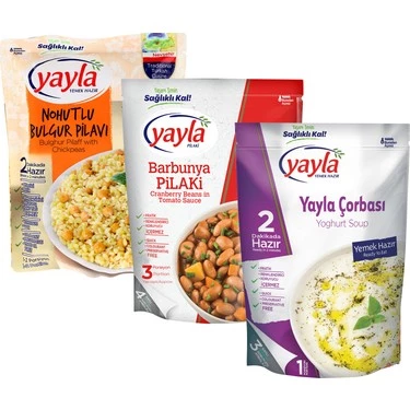 Yayla Meksıka Pılakı 400Gr+Nohutlu Bulgur Pılavı 250Gr+Ezogelın Corba 250Gr - 3
