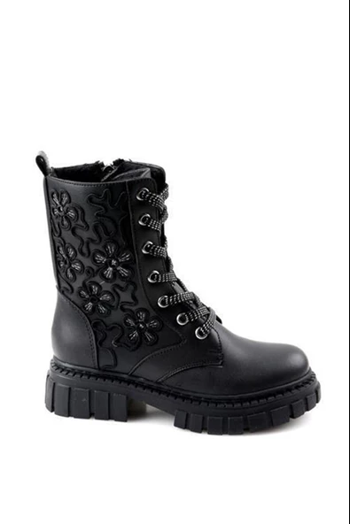 Walkenzo 2515 Kız Çocuk Kaymaz Taban Postal Bot - 2