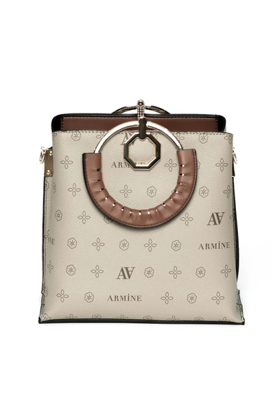 Armine 260 Kadın Baskılı El & Omuz Çantası - Resim 9