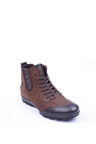 Fosco 2299 Hakiki Deri Termo Taban Erkek Spor Bot - 2