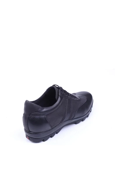 Fosco 6505 Erkek Hakiki Deri Spor Sıcak Astar Siyah Ayakkabı - 3
