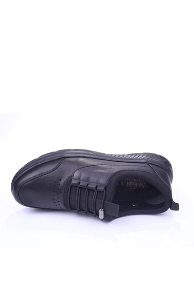 Murat Kundura 1389 Erkek Hakiki Deri Siyah Ortopedik Ayakkabı - 4