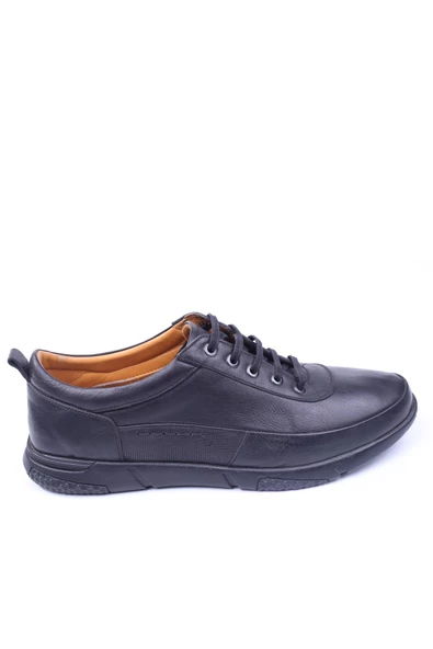 Luis Figo 4409 Siyah Büyük Numara Hakiki Deri Erkek Ayakkabı - Resim 4