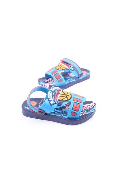Gezer 11534 Erkek Çocuk Kaydırmaz Plaj Havuz Banyo Günlük Terlik & Sandalet