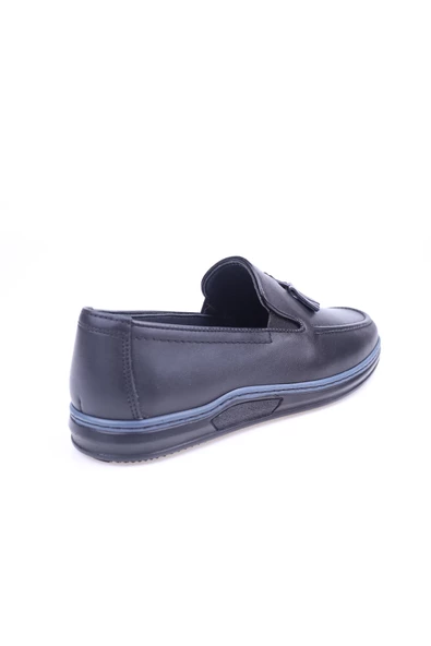 Red Walker 1065-2 Erkek Hakiki Deri Bağcıksız Günlük Ayakkabı - Resim 4