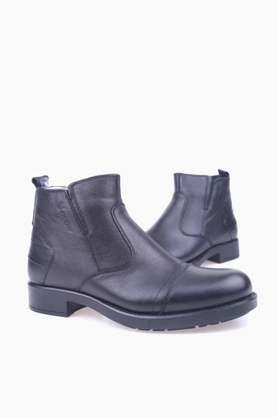 Voyager 3572 Erkek Hakiki Deri Klasik Kürklü Bot