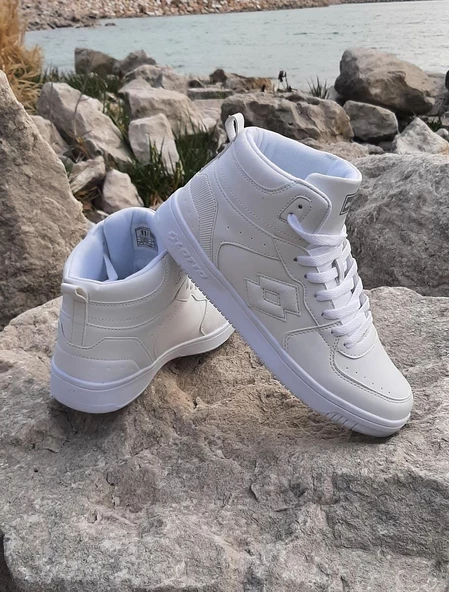 Lotto Berwıck HI Beyaz Boğazlı Spor Ayakkabı - 6