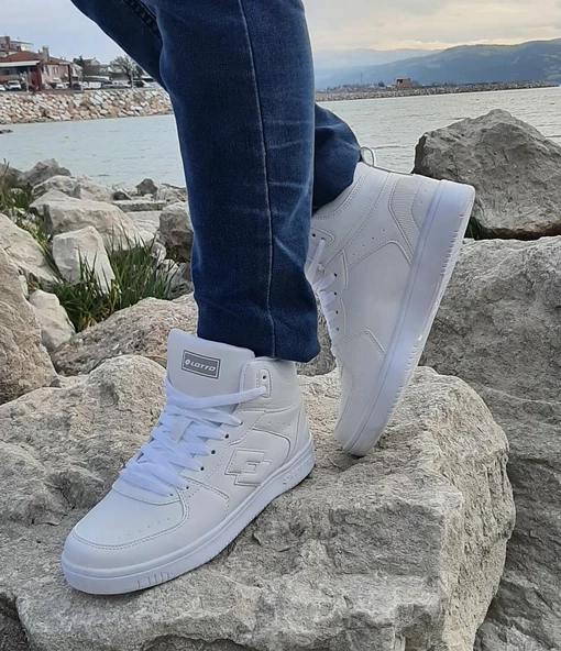 Lotto Berwıck HI Beyaz Boğazlı Spor Ayakkabı - 4