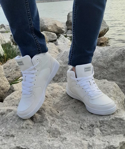 Lotto Berwıck HI Beyaz Boğazlı Spor Ayakkabı - 3