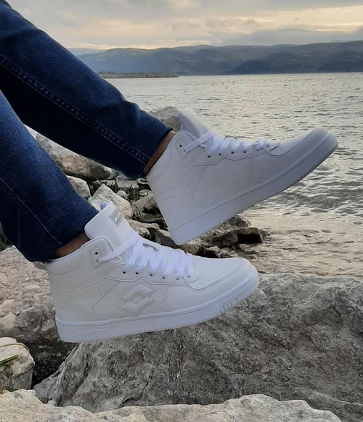 Lotto Berwıck HI Beyaz Boğazlı Spor Ayakkabı - 2