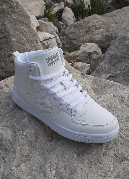 Lotto Berwıck HI Beyaz Boğazlı Spor Ayakkabı - 9