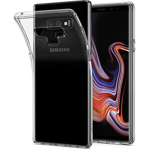 Samsung Galaxy Note 9 Kılıf Şeffaf Silikon Hibrit Case Kapak