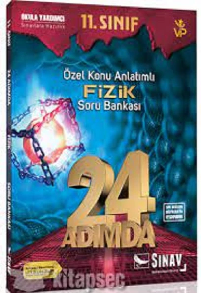 Sınav Yayınları 11. Sınıf Fizik 24 Adımda Özel Konu Anlatımlı Soru Bankası