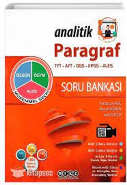 MRKZ YAYINLARI  ANALATİK PARAGRAF SORU BANKASI-TYT,AYT,DGS,KPSS,ALES