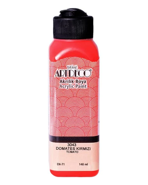 Artdeco Akrilik Boya 140 ml Domates Kırmızı