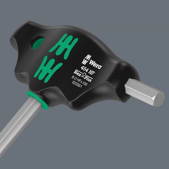 Wera 454 HF Tutma Fonksiyonlu Hex-Plus T Saplı Tornavida, 10 x 100 mm - 6