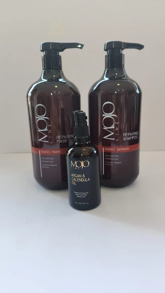 Mojo Lıne Onarıcı Şampuan Maske ve Argan Yağı