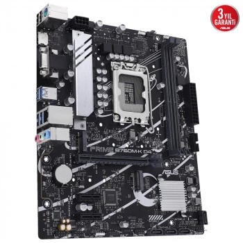 ASUS PRIME B760M-K D4 DDR4 5333MHz(OC) RGB M.2 mATX 1700p - 3