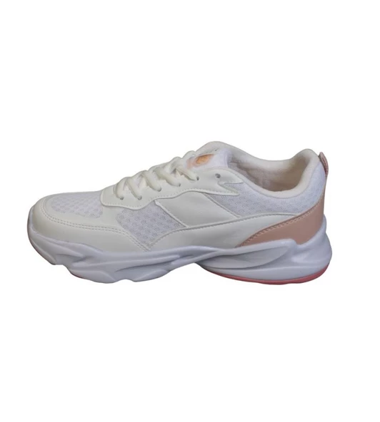 LUMBERJACK Kadın Beyaz Kalın Memory Taban Sneaker Spor Ayakkabı - 3