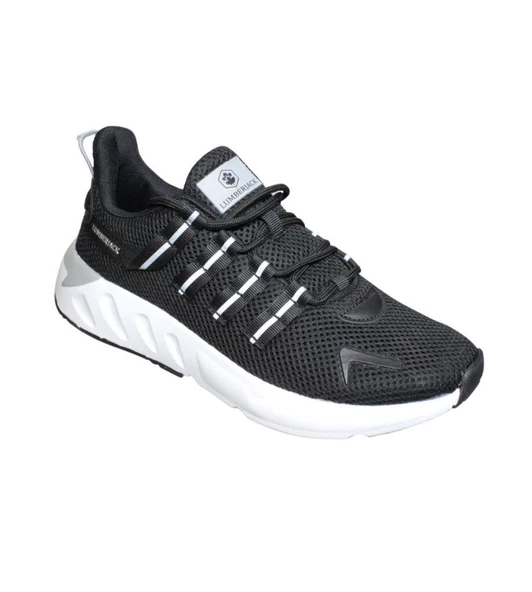 LUMBERJACK Erkek Siyah Beyaz Memory Taban Sneaker Spor Yürüyüş Ayakkabısı ürün görseli