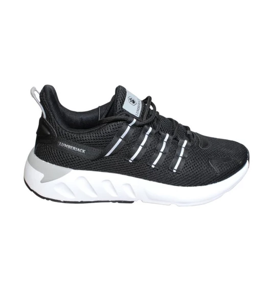 LUMBERJACK Erkek Siyah Beyaz Memory Taban Sneaker Spor Yürüyüş Ayakkabısı - Resim 2