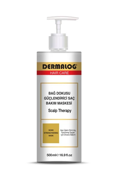 Dermalog Bağ Dokusu Güçlendirici Saç Bakım Maskesi 500 Ml - Yıpranmış Saçlar için Onarıcı Bakım