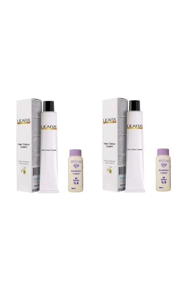 Saç Boyası 4/65 Şarap Kızılı & Broches 20 Volume %6 Oksidan 60ml 2'li Set