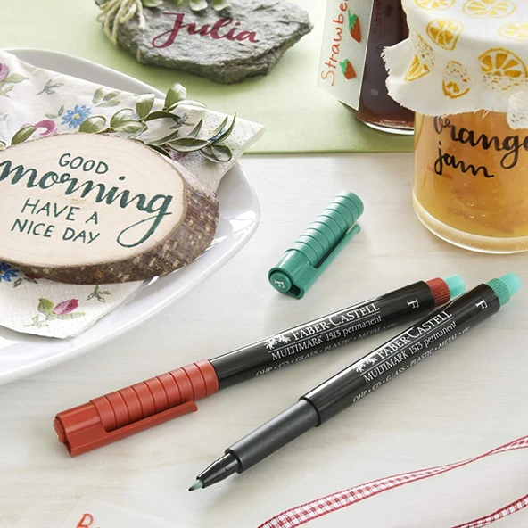 Faber Castell Permanent Asetat Kalemi S-M - 6