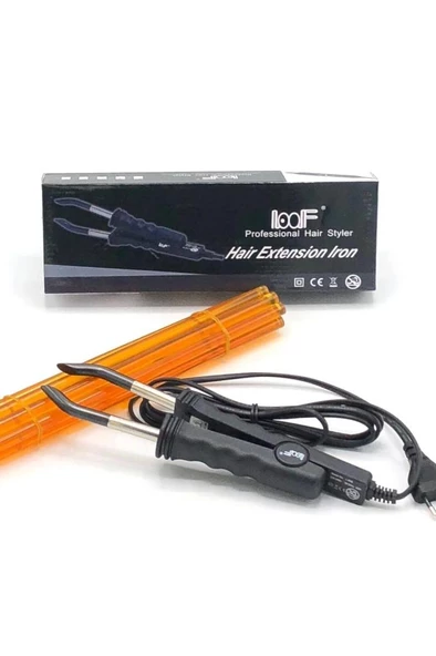 Loof Ince Düz Uzun Uçlu Keratin Kaynak Uygulama Makinesi 200 derece (25wmikro Keratin Kaynak Makinesi - 5
