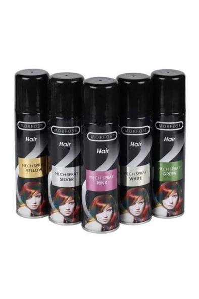 Renkli Saç Spreyi 150 ml - Kırmızı Mech