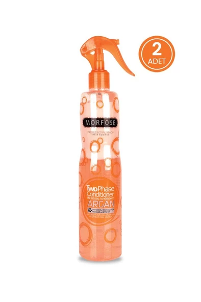 Çift Fazlı Argan Turuncu Fön Suyu 400 ml X 2 Adet