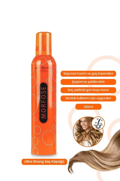 Turuncu Ultra Sert Saç Köpüğü 350 ml - 2