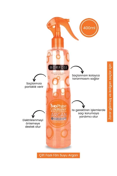 Argan Içerikli Fön Suyu Turuncu 400 Ml - 2