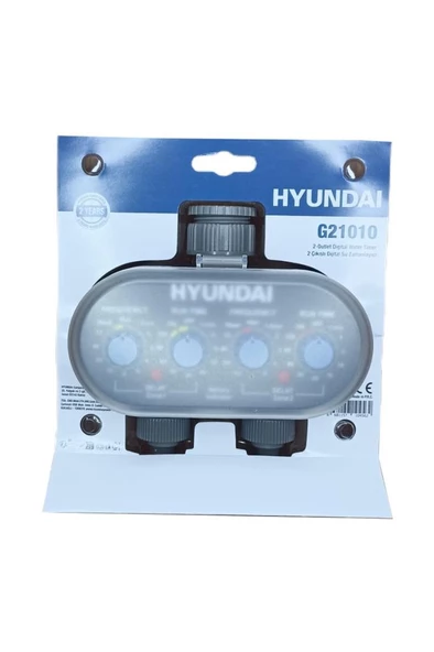 Hyundai G21010 Sulama Zamanlama Saati Çift Çıkışlı Elektronik - 6