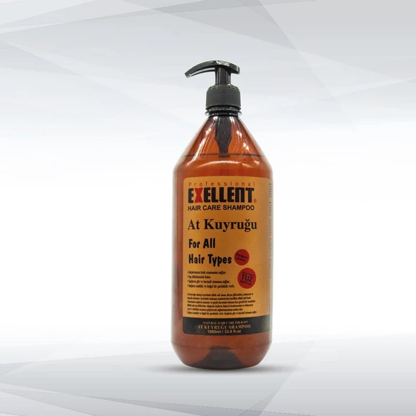 Exellent Tuzsuz Parabensiz At Kuyruğu Şampuanı 1000 Ml