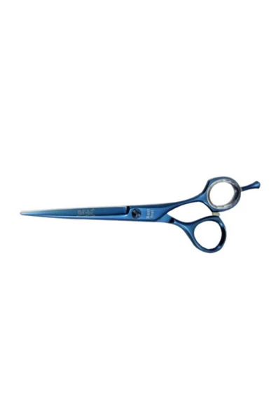 Profesyonel Saç Kesim Makası (jilet Tipi Ağız) Mavi Titan Kaplama 205-6