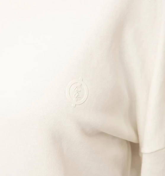 Nors Frig Kapüşonlu Tunik Sweatshirt Ekru - 4