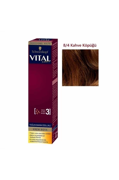 Saç Boyası Colors 8/4 Kahve Köpüğü 60 Ml